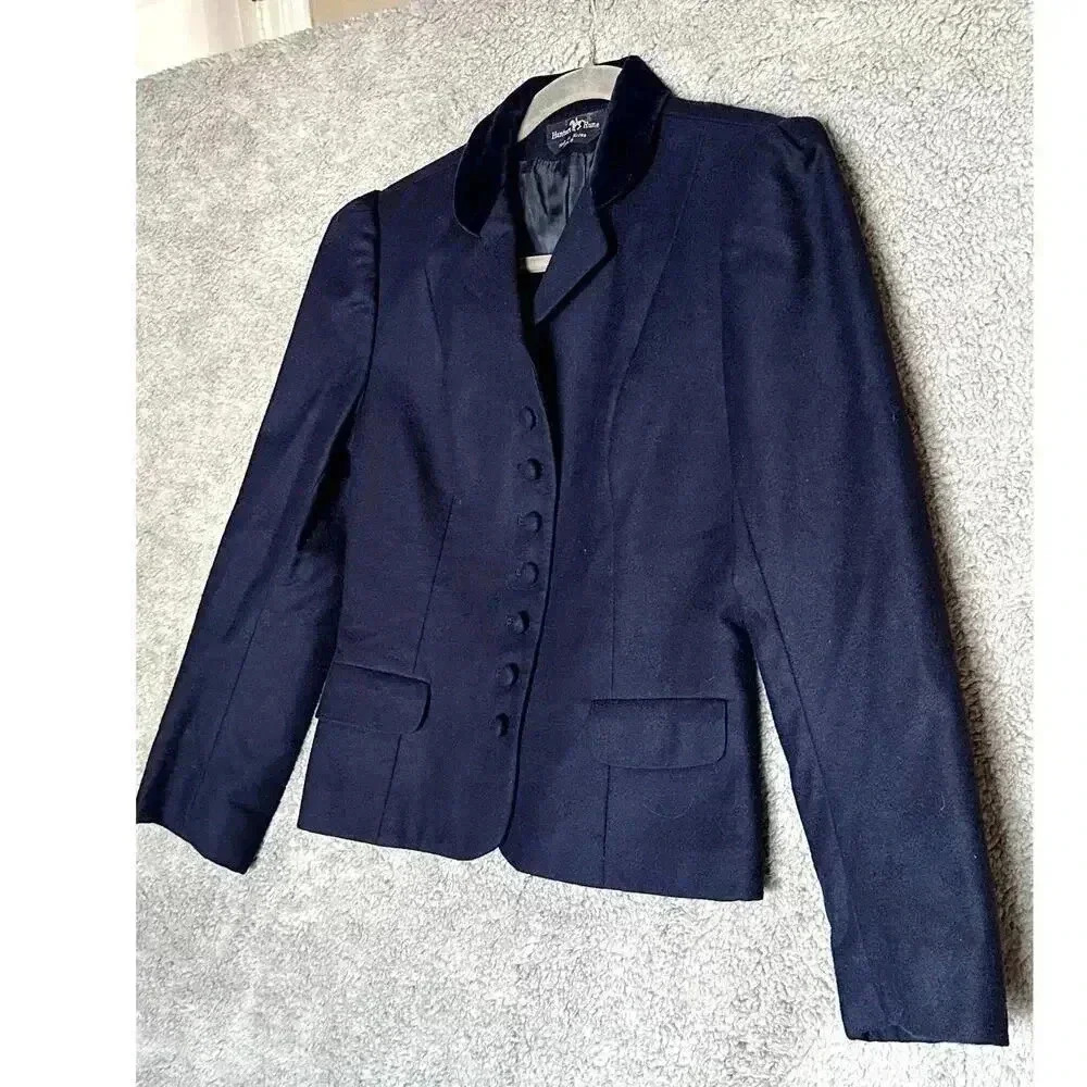 Hunter's Run Women's Wool Riding Equestrian‎ Jacket Blue - Small - Picture 3 of 8